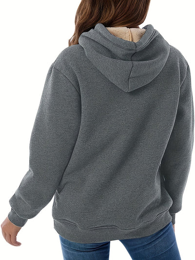 Mera - Hooded jumper with fleece