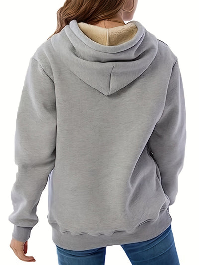 Mera - Hooded jumper with fleece