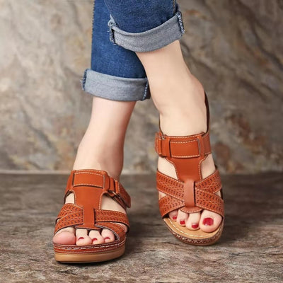 Sofia - Leather orthopedic sandals