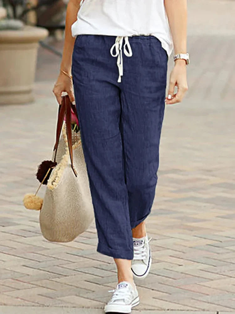 Aimee | Elegant Loose Cropped Pants