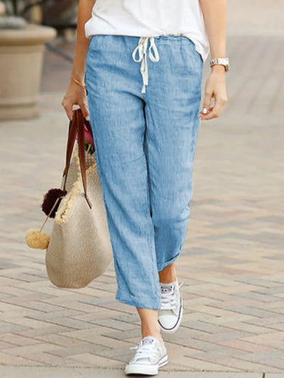 Aimee | Elegant Loose Cropped Pants