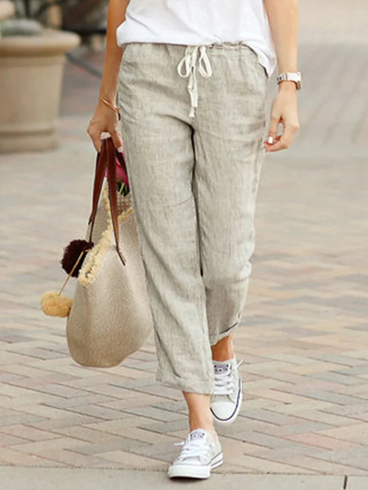 Aimee | Elegant Loose Cropped Pants