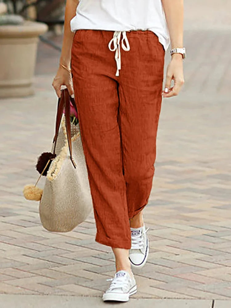 Aimee | Elegant Loose Cropped Pants