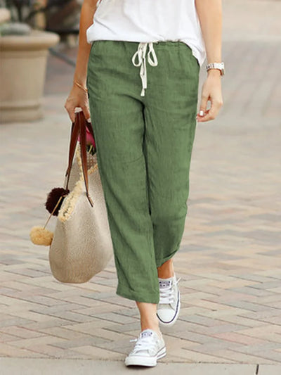 Aimee | Elegant Loose Cropped Pants