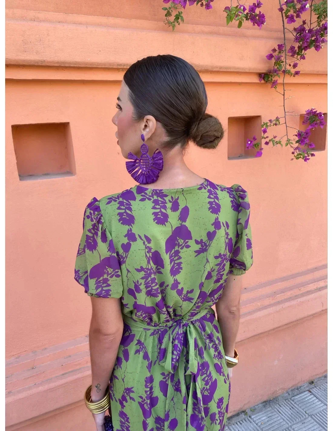 Velura | Print Twisted Ladies Midi Dress