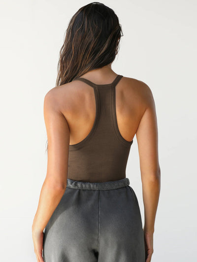 Zara | Casual Halter V-Neck Plain Sleeveless Top