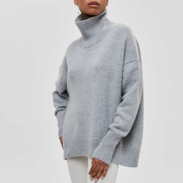 ﻿Agata - Knitted Turtleneck Sweater
