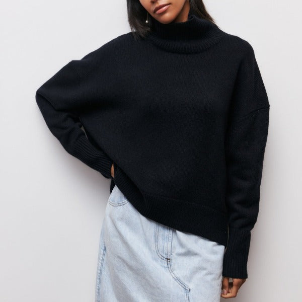 ﻿Agata - Knitted Turtleneck Sweater