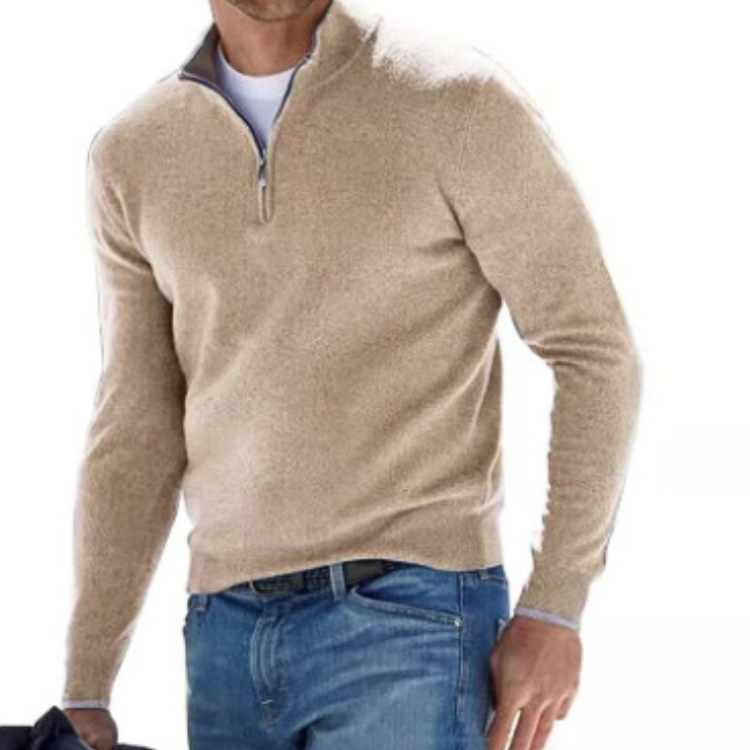 Liam - Sweater with Half Zipper