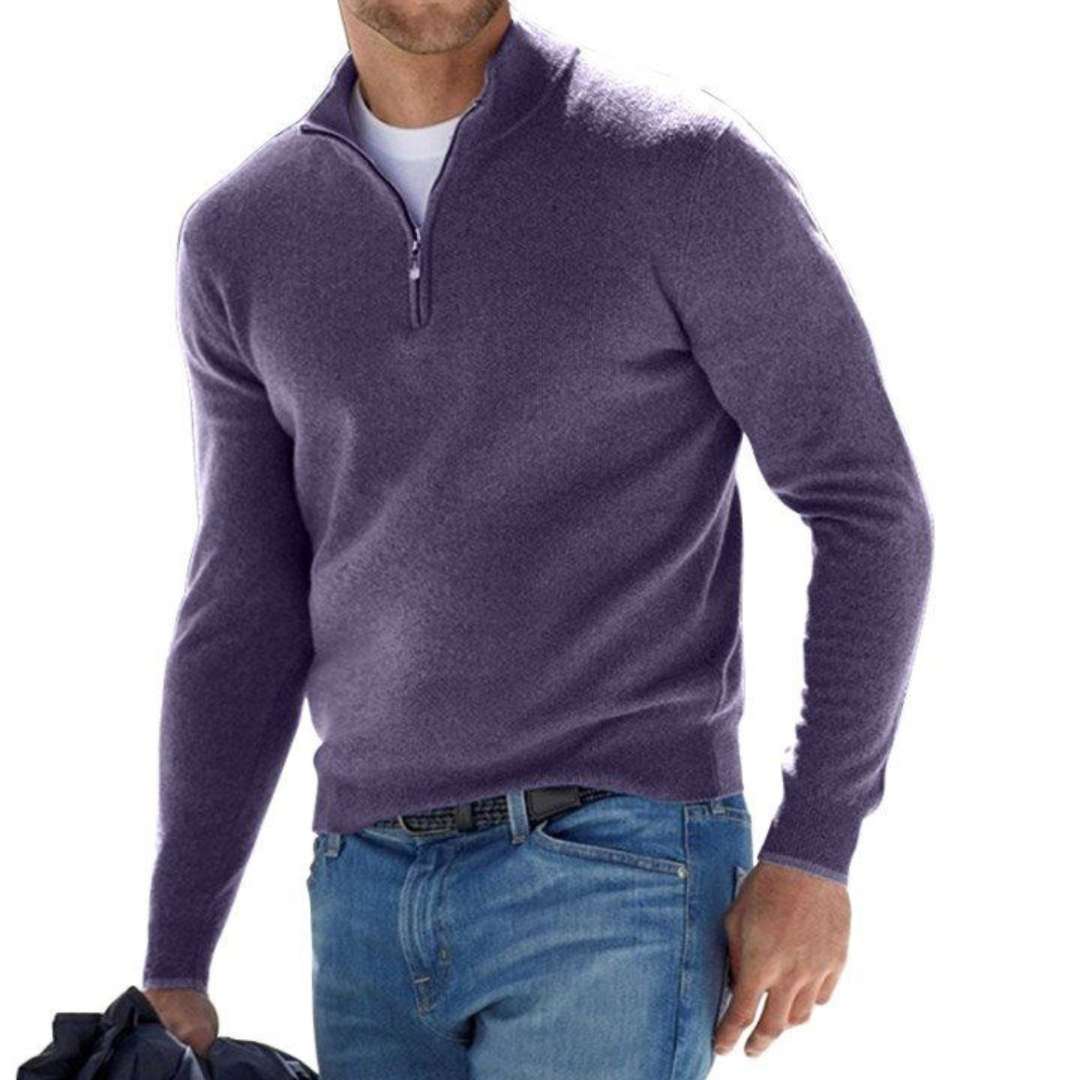 Liam - Sweater with Half Zipper