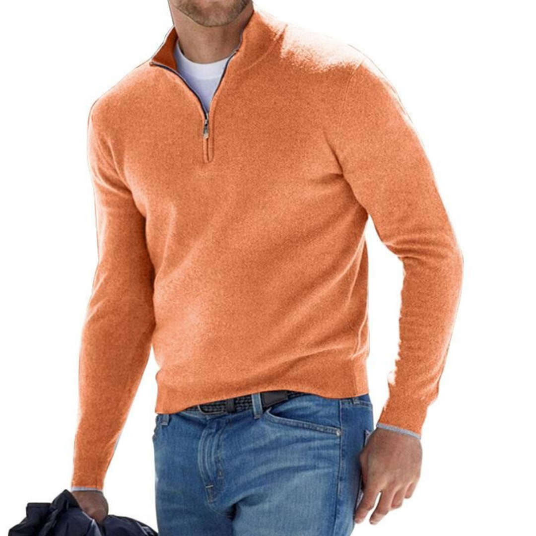 Liam - Sweater with Half Zipper